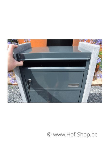 OUTLET Milano Parcel Anthracite - boîte à colis VASP en pierre blue