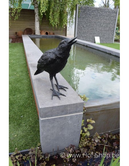 Ensemble de trois corbeaux - statues en bronze (B50420, B50418 et B50325)