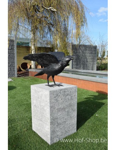 Set van drie raven - bronzen beelden (B50420, B50418 en B50325)