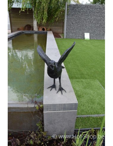 Set van drie raven - bronzen beelden (B50420, B50418 en B50325)