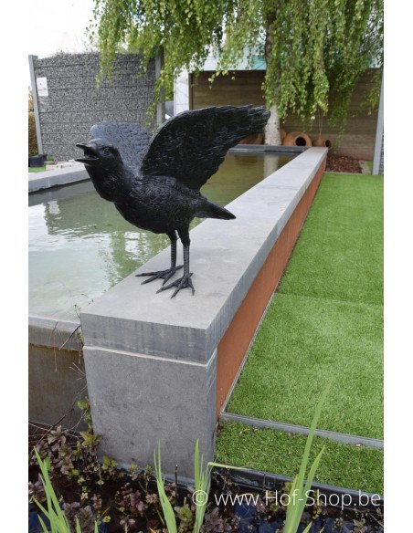 Set van drie raven - bronzen beelden (B50420, B50418 en B50325)