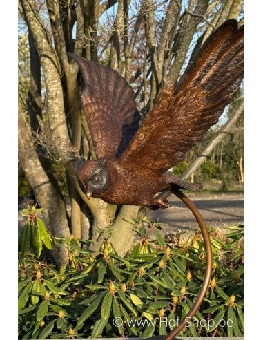Hibou volant - statue en bronze (AN2209BR-B)