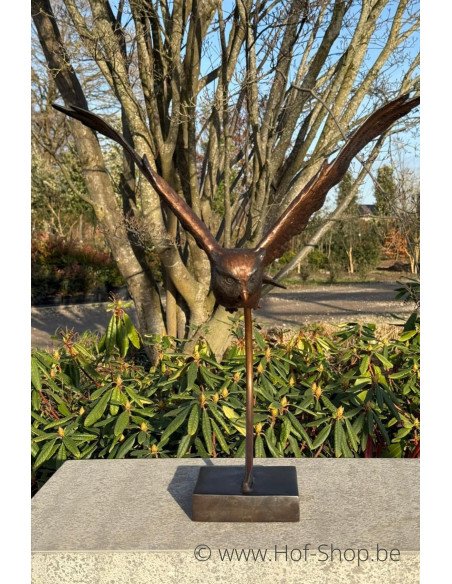 Vliegende uil - bronzen beeld (AN2209BR-B)