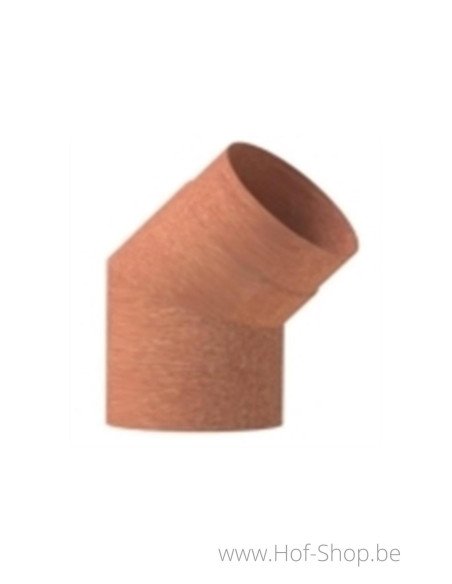 Smoke Flue 45° 15,4 cm - acier corten