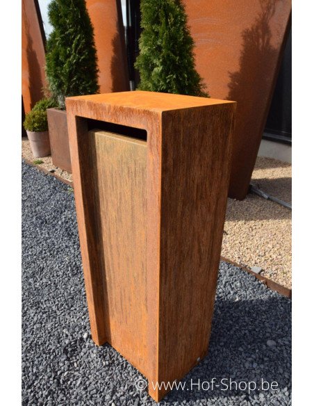 Litru - Geroba brievenbus cortenstaal