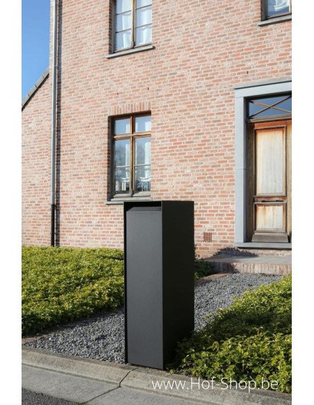 Modèle d'exposition Nexus Medium RAL 9005 - boîte à colis eSafe aluminium