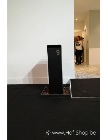 Modèle d'exposition Nexus Medium RAL 9005 - boîte à colis eSafe aluminium