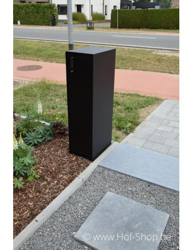 Modèle d'exposition Nexus Medium RAL 9005 - boîte à colis eSafe aluminium