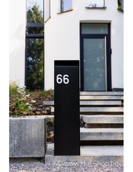 Nexus Medium RAL 9005 - eSafe pakketbus aluminium