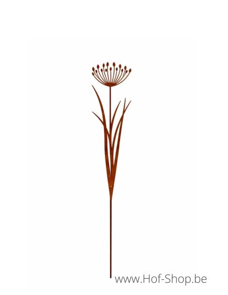 Paardenbloem - metalen figuur in ecoroest (MD70106)