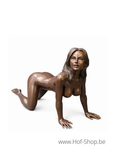 Naakte vrouw - bronzen beeld (B1556)