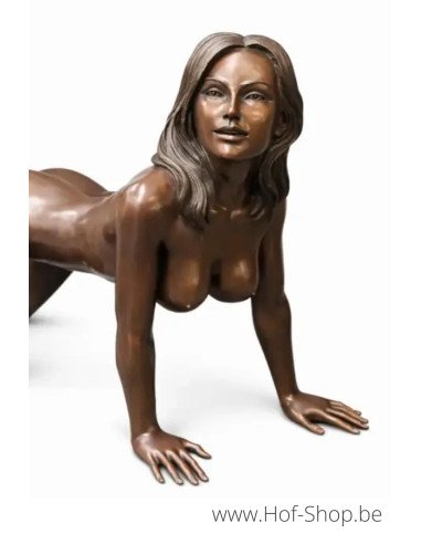 Naakte vrouw - bronzen beeld (B1556)