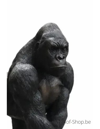 Staande gorilla - bronzen beeld (B1422)