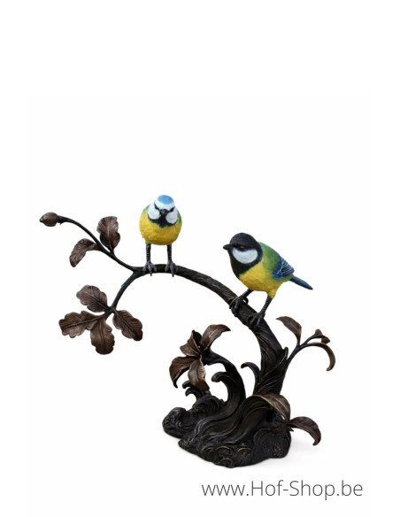 2 Oiseaux - statue en bronze (BS1562B)