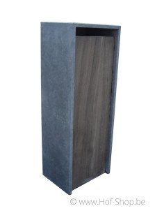 P-Box 4 Aspect bois - boîte aux lettres en pierre bleue