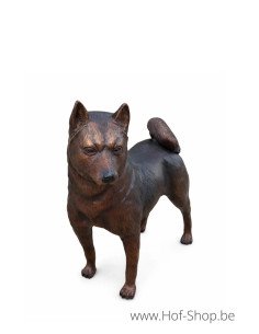 Shiba Inu - statue en bronze (B22110)