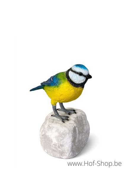 Pimpelmees gekleurd - bronzen beeld (BS1542C)