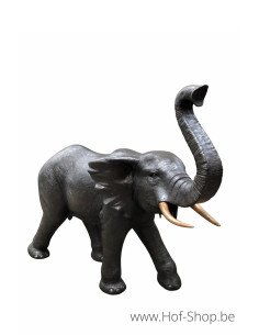 Olifant met slurf naar voor - bronzen beeld (B1560)
