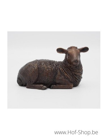 Schaap liggend - bronzen beeld (BS1458B)
