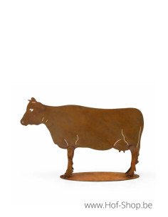 Koe - metalen figuur in ecoroest (MD14058)
