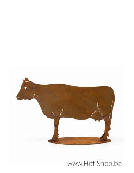 Koe - metalen figuur in ecoroest (MD14058)