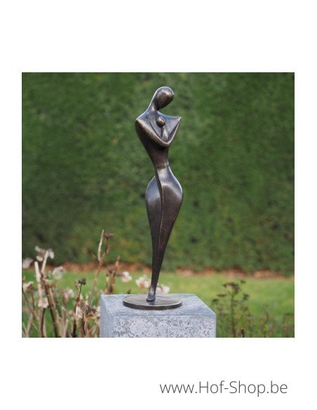 Moeder met Kind Modern - bronzen beeld (AN2935BR-BI)
