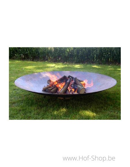 PROMO Halo 60 x 14 cm - Brasero Adezz en acier Corten