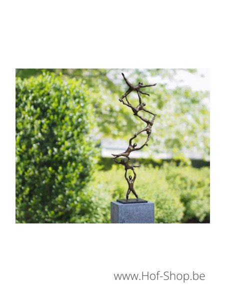 Spiral to the top - bronzen beeld (AN3012BR-BI)