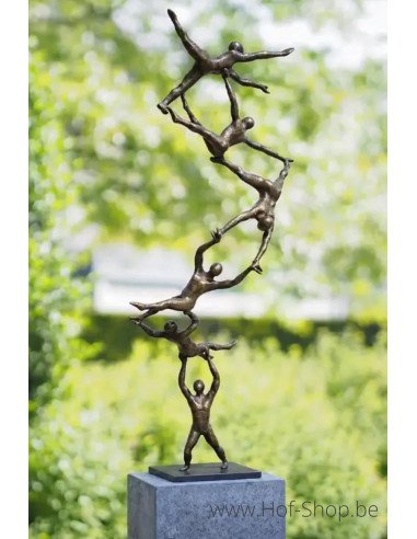 Spiral to the top - statue en bronze (AN3012BR-BI)