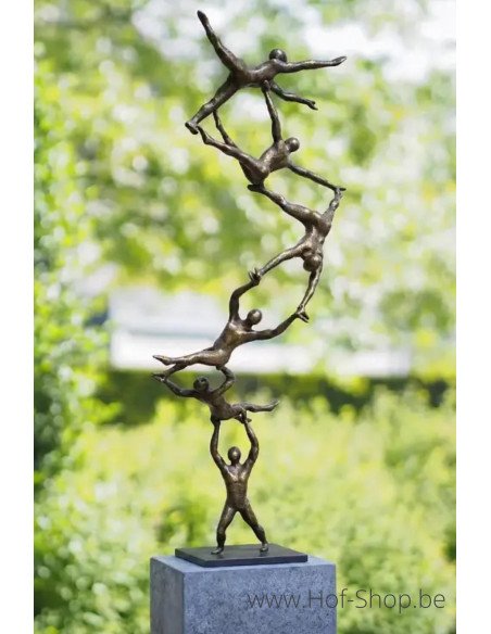 Spiral to the top - bronzen beeld (AN3012BR-BI)