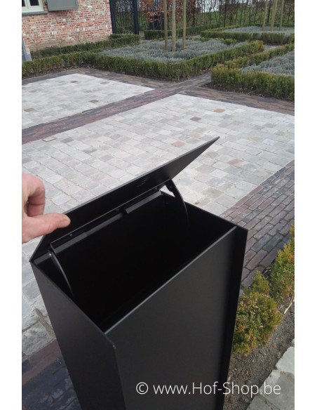 SHOWMODEL Dropbox Small RAL 9005 Back Door - eSafe boîte à colis aluminium