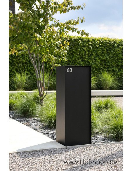 SHOWMODEL Dropbox Small RAL 9005 Back Door - eSafe boîte à colis aluminium