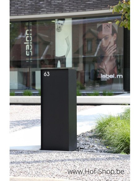 SHOWMODEL Dropbox Small RAL 9005 Back Door - eSafe boîte à colis aluminium