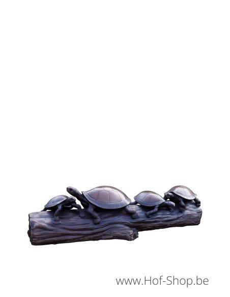 4 Tortues - statue en bronze (B1468-1)