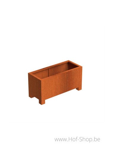 Carrez avec pieds 120 x 50 x 60 cm - Jardinière Adezz en acier Corten
