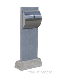 Mallorca met voet - brievenbus arduin