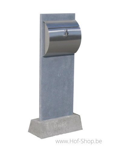 Mallorca met voet - brievenbus arduin