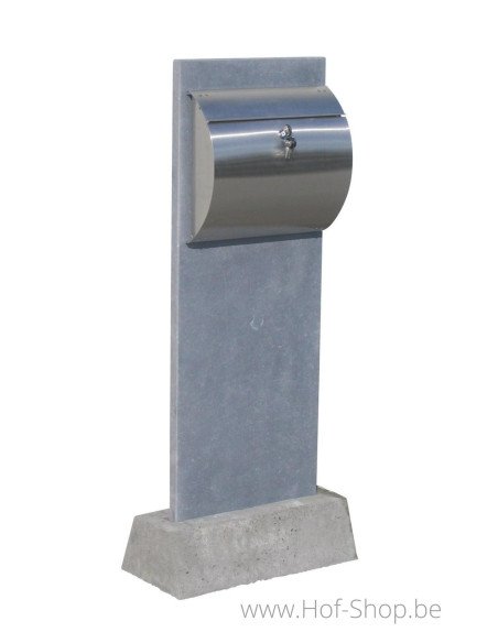 Mallorca met voet - brievenbus arduin