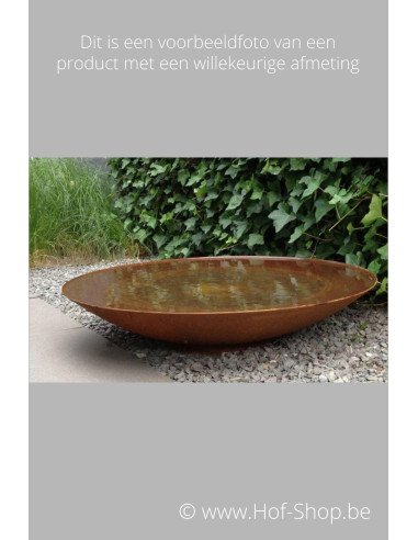 Pièce d’eau 60 x 14 cm - Adezz Écuelle en acier Corten