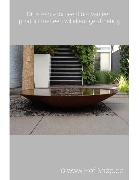 Pièce d’eau 120 x 21 cm - Adezz Écuelle en acier Corten