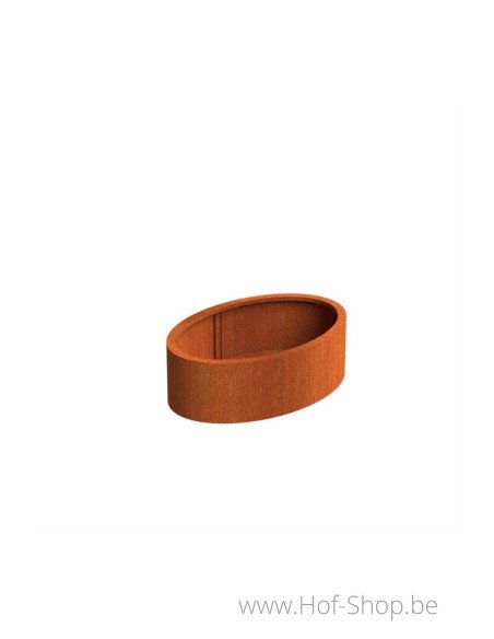 Ellipse 120 x 80 x 40 cm - Jardinière Adezz en acier corten