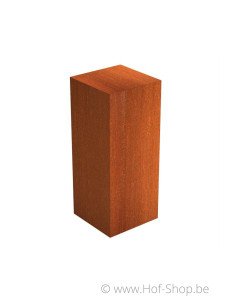 Socle 50 x 50 x 120 - socle en acier corten