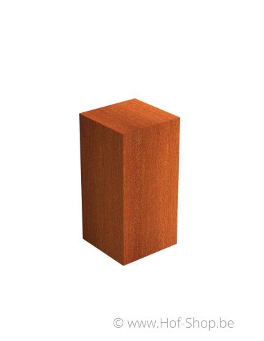 Sokkel Pedestal 50x50x100 - zuil in cortenstaal