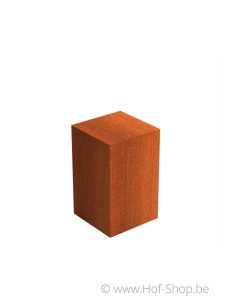 Socle 50 x 50 x 80 - socle en acier corten