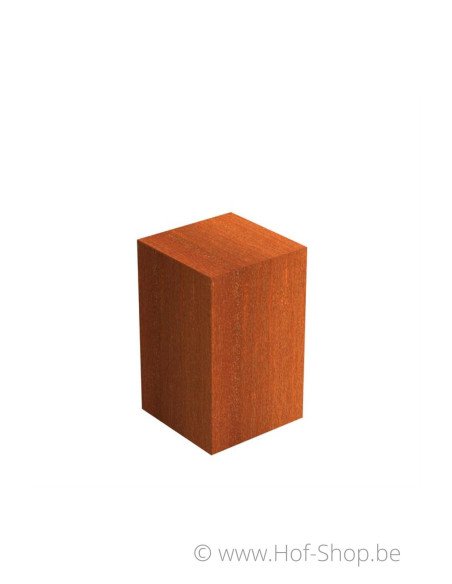 Socle 50 x 50 x 80 - socle en acier corten