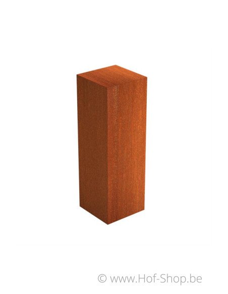 Sokkel Pedestal 40x40x120 - zuil in cortenstaal