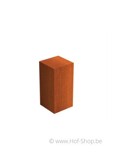 Socle 40 x 40 x 80 - socle en acier corten