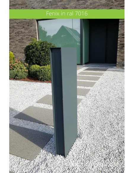 Fenix in ral 7016 - brievenbus aluminium Albo / eSafe