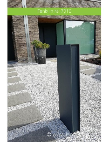 Fenix in ral 7016 - brievenbus aluminium Albo / eSafe