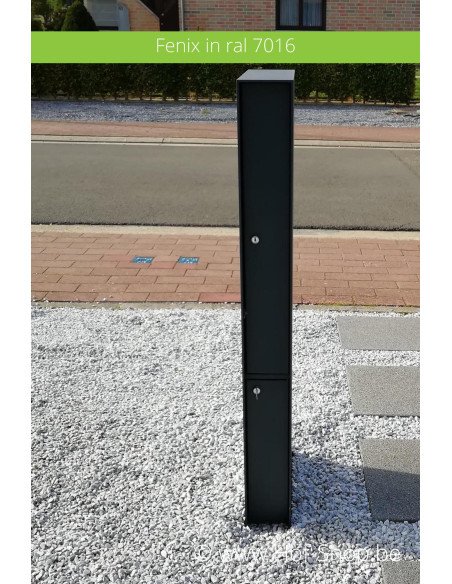 Fenix in ral 7016 - brievenbus aluminium Albo / eSafe